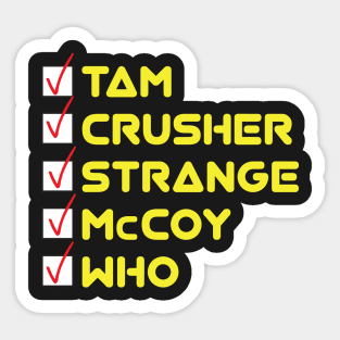 Pick Your (Fandom) Doctor Sticker